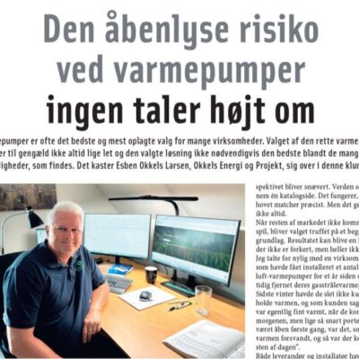 HVAC artikel om okkels energi og projekt HVAC artikel om varmepumer